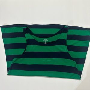 Gap Luxe Blue Green Stripped Flowing Tank Top New W/o Tags - Size M